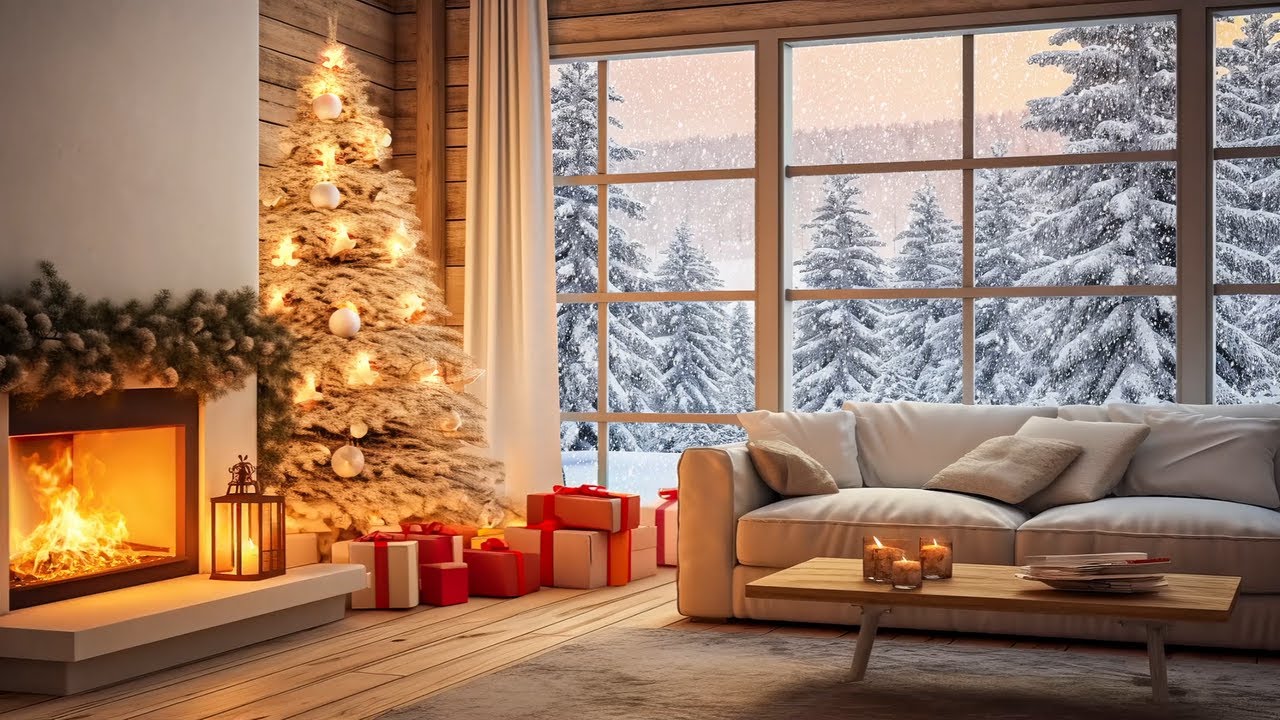 🎅Рождественское настроение 2025 в роскошной квартире с камином и джазом. Наслаждайтесь снежной атмо