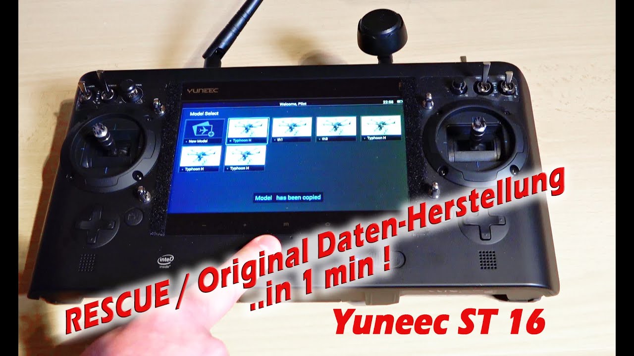 Modelldaten Daten Typhoon H wieder herstellen/einpflegen download!