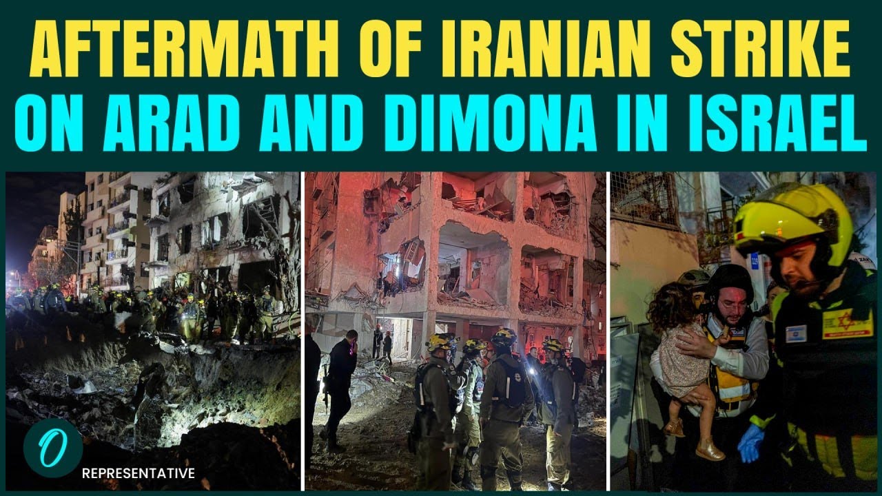 VIDEO: Aftermath Of Iran's Deadly Missile Strike On Israel's Arad And Dimona | 100+ Israelis Bleed