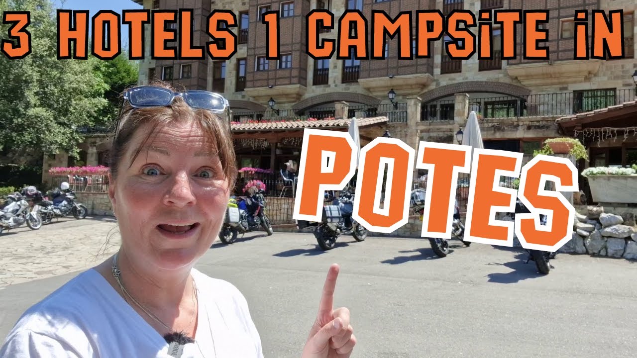 3 Hotels and 1 campsite in Potes, Picos de Europa tour, Spain, with parking for your motorcycle