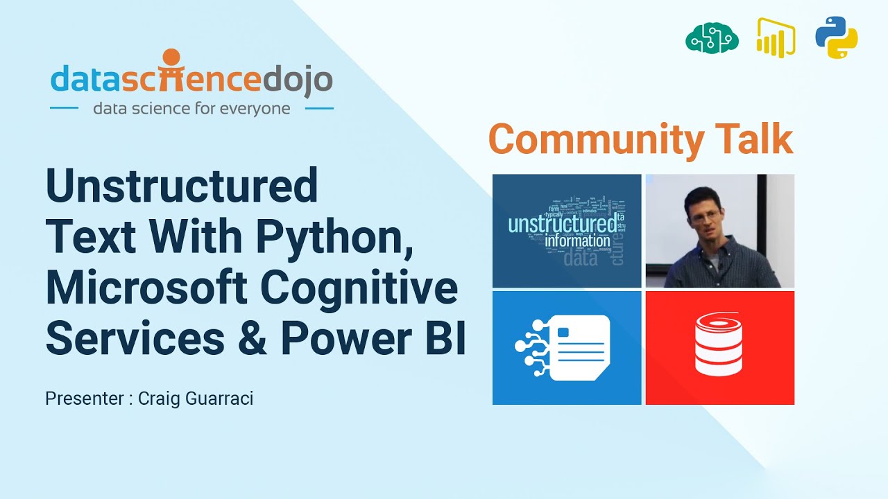 Text Analytics With Python, Cognitive Services & PowerBI | Data Analytics | Community Webinar