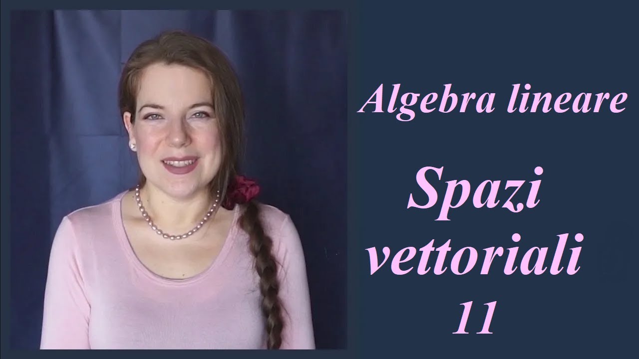 Sintesi sugli spazi e i sottospazi vettoriali, prima parte. 🙂💖📚