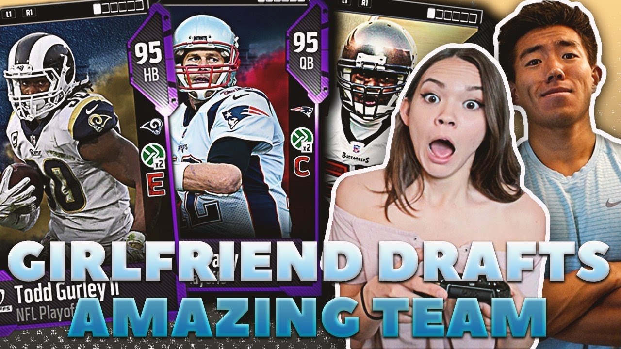 GIRLFRIEND DRAFT! SHE DRAFTS AN AMAZING TEAM! Madden 18 Draft Champions