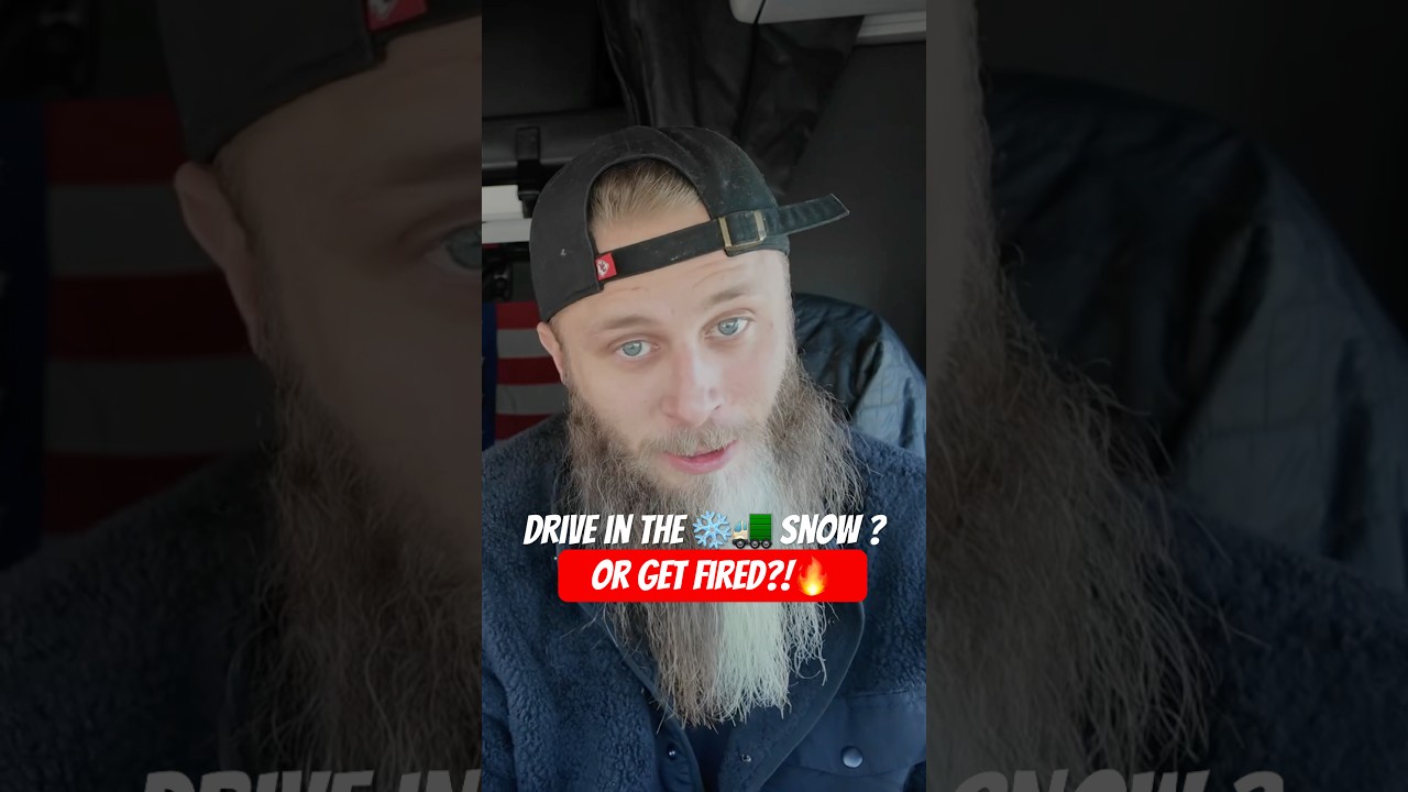 Ваша компания ЗАСТАВИТ вас ехать в снежную бурю?!❄️🚛 