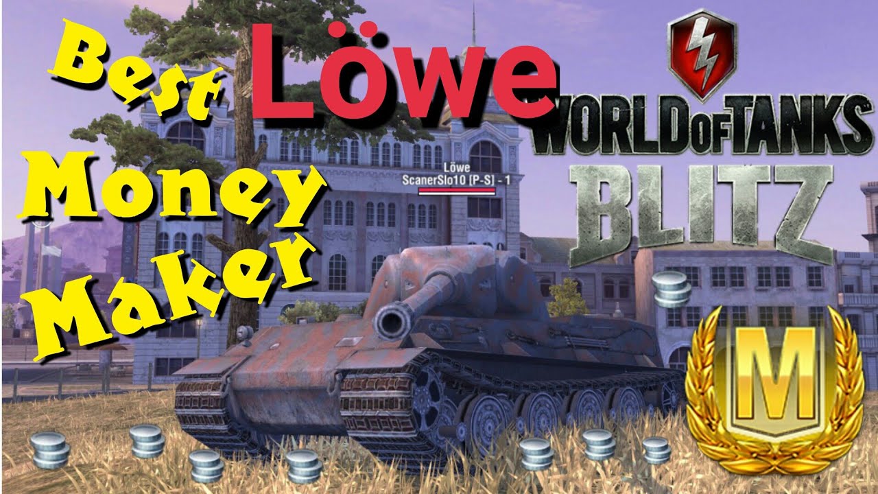 WOT Blitz L&ouml;we Best Money Maker Mastery Gameplay