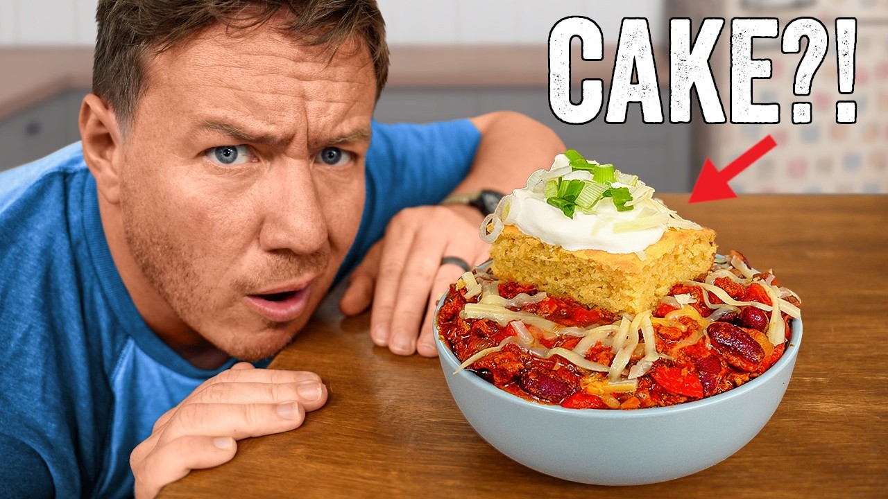 Trying American Chili & Cornbread for the First Time (as a Brit)