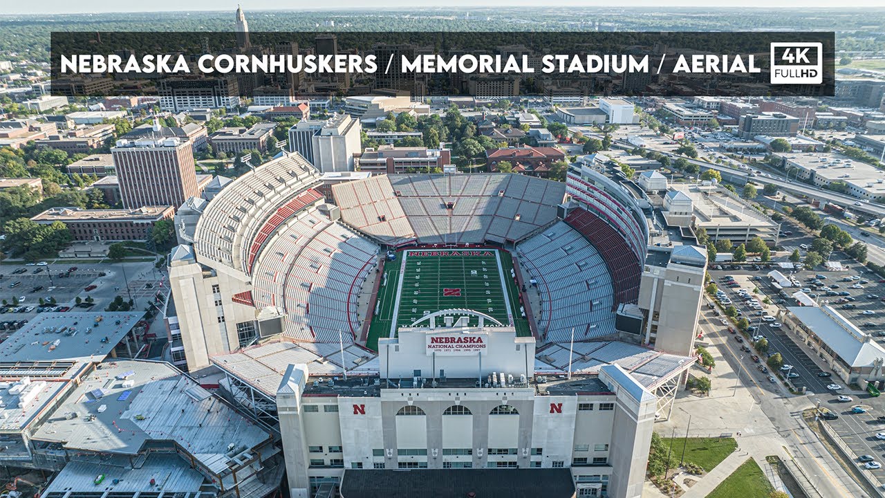 Nebraska Cornhuskers / Memorial Stadium / 4K Aerial Footage / September 16, 2022