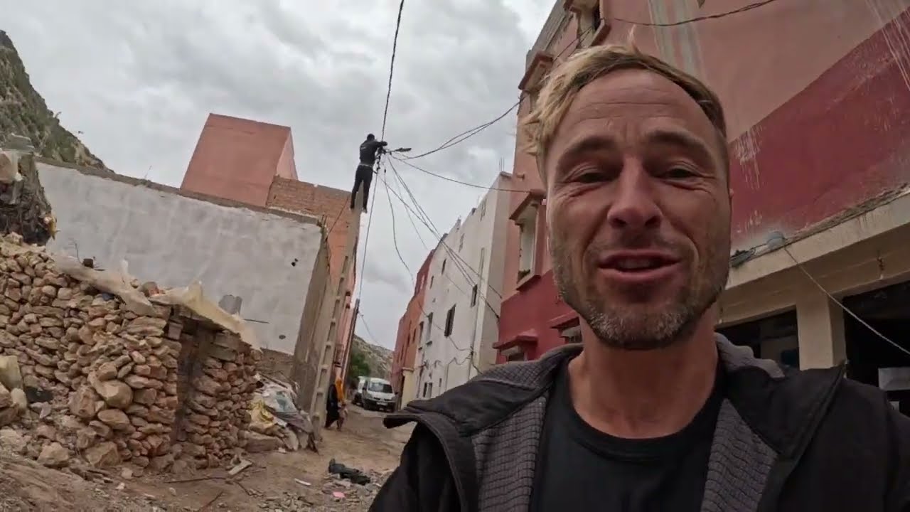 Budowa dachu spoko tarasu dom w marocco