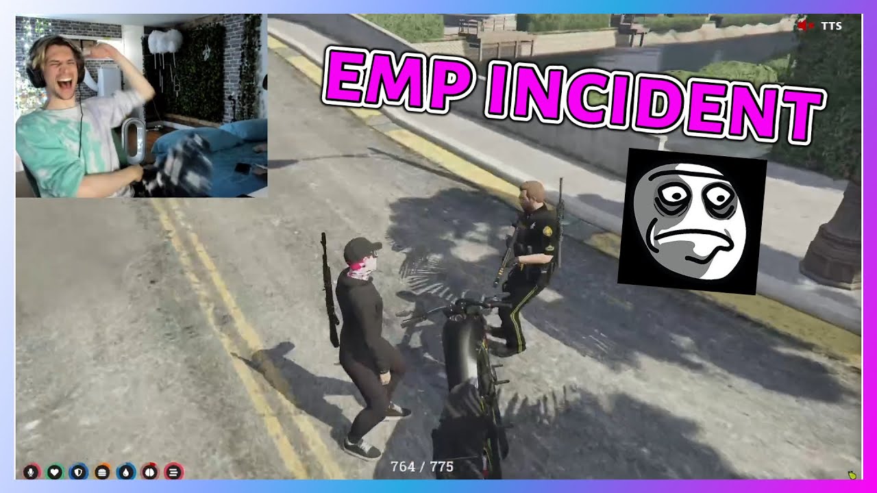 XQC Reacts To Richard EMP Incident | NoPixel GTA RP
