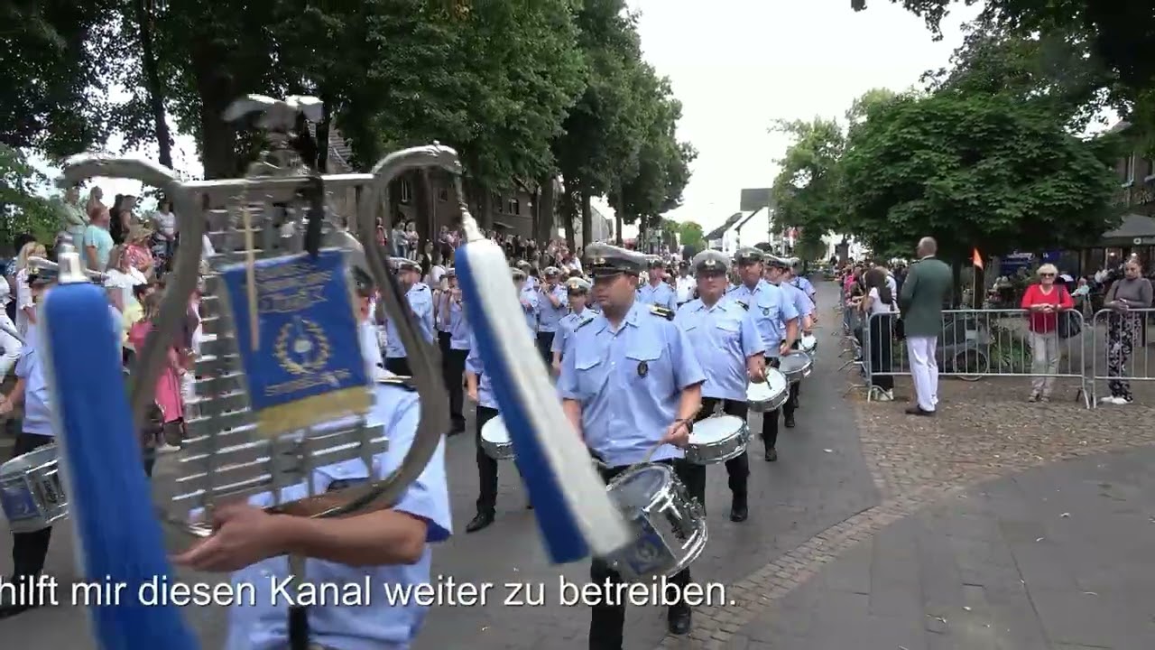 Schützenfest 2025 in der Zollfeste Zons. Aufmarsch zur Parade