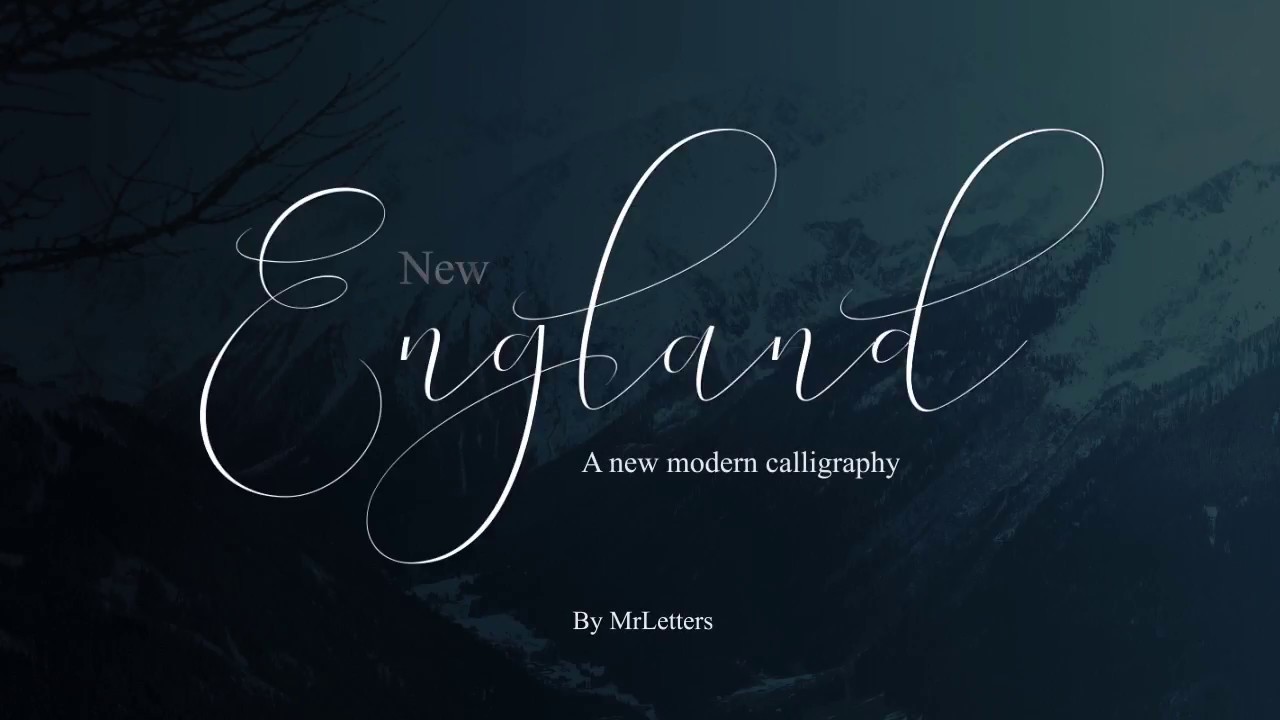 The Making of New England Font by MrLetters on TheHungryJPEG.com