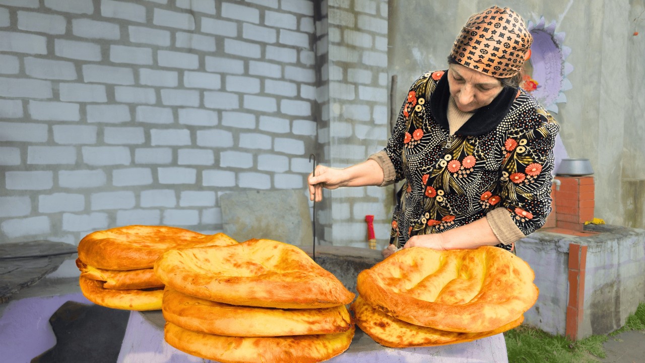 Village Style Tandoor Bread and Meat Baking | Step by Step