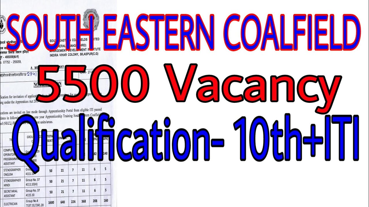 #Tradeapprentices SECL 5500 Trade Apprentices