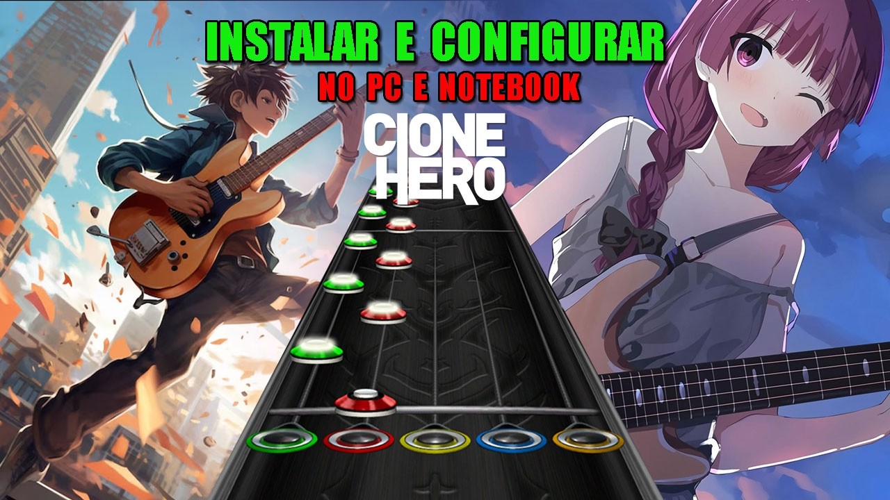 COMO INSTALAR E CONFIGURAR CLONE HERO NO PC |GUITAR HERO PARA PC|