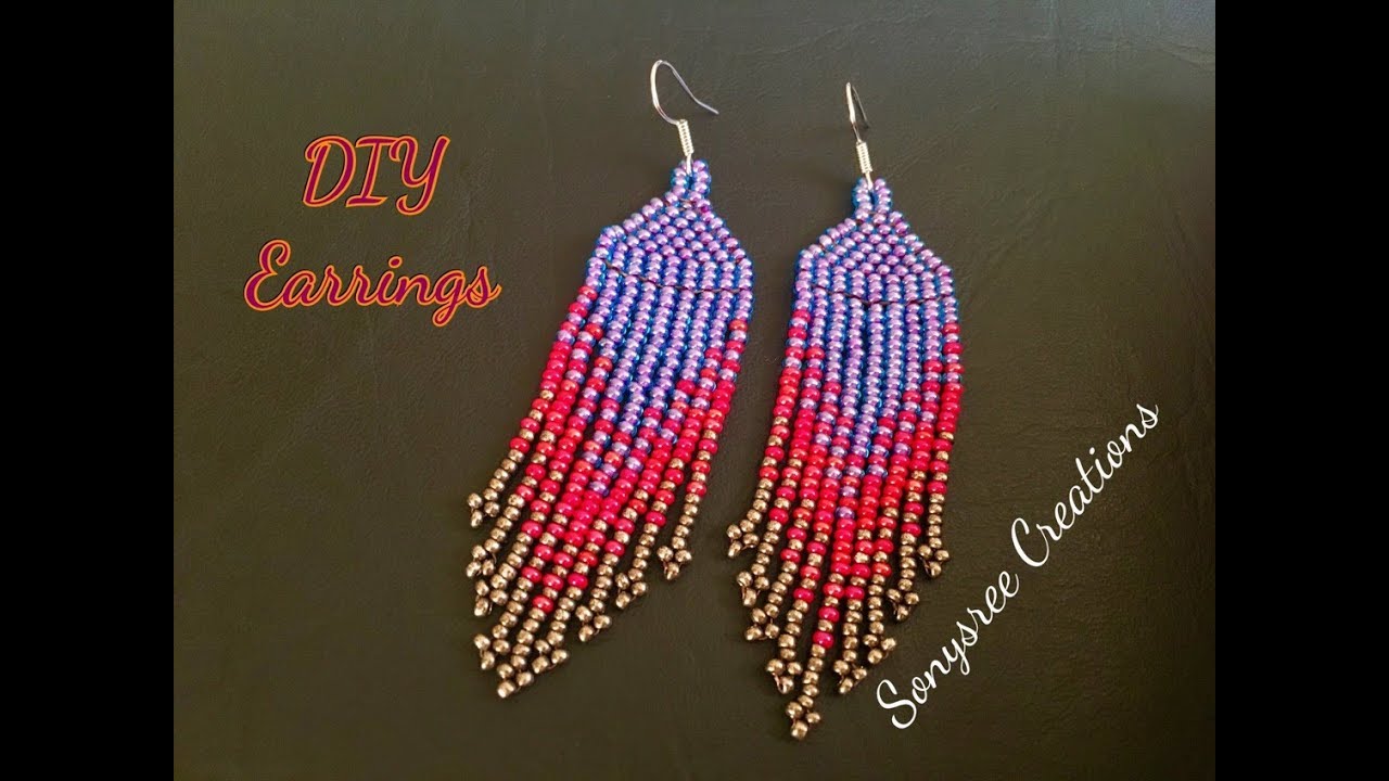 Native American Style Earrings Very clear Tutorial for Beginners