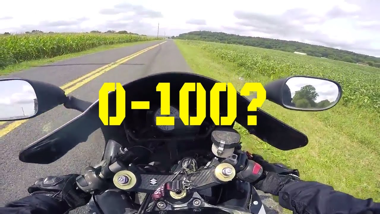 suzuki gsxr 600  0-100 mph timed run, better view of the castle
