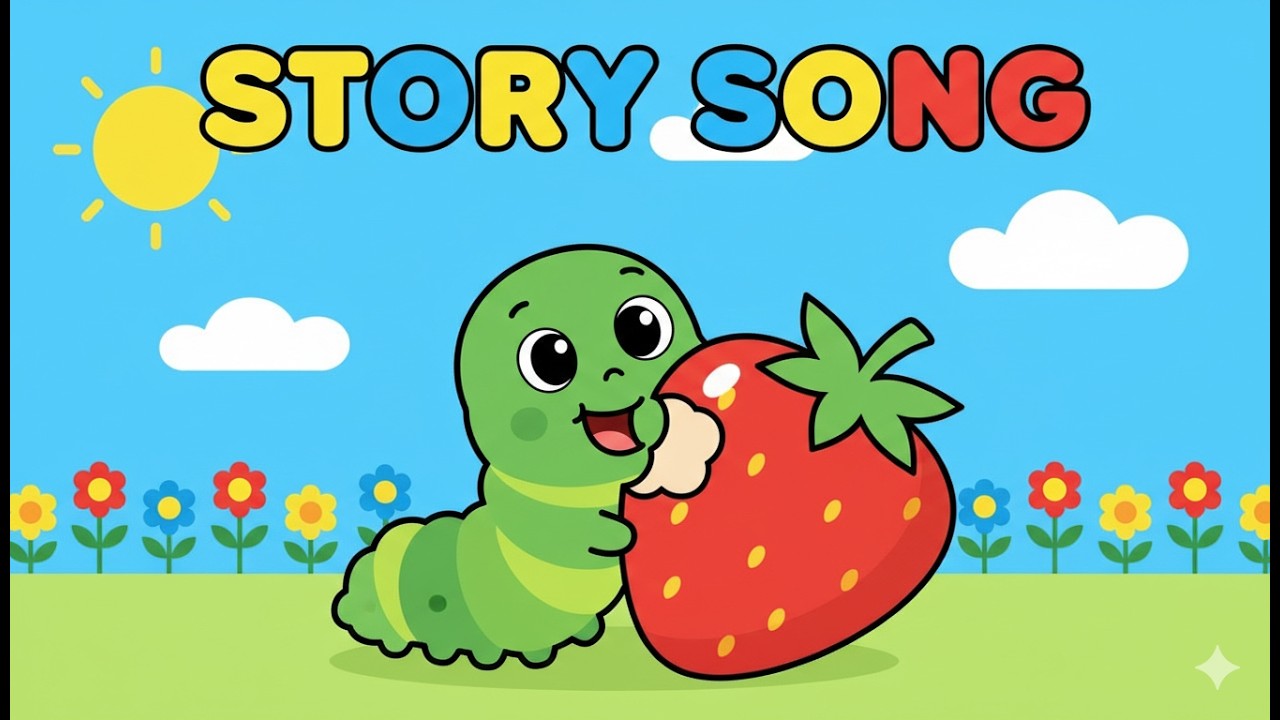 The Hungry Little Caterpillar 🐛 | Story Song for Kids | TinyTunes Academy