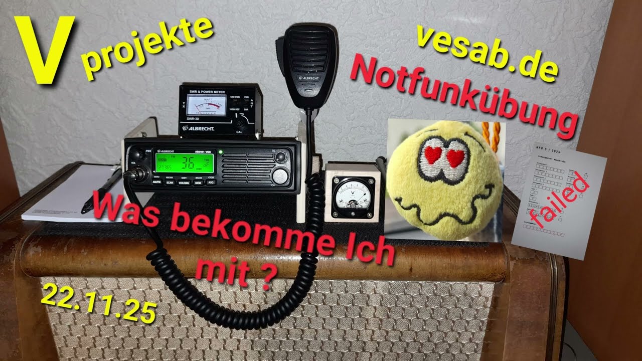 CB-Funk, QRV in der Pfalz Notfunkübung.