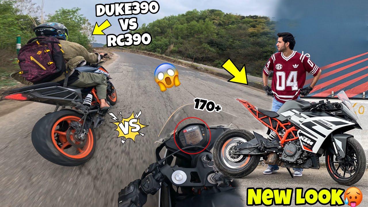New Modification On Rc390😱|| Crazy Look🥰|| Drag Race With Duke390 VS Rc390😓