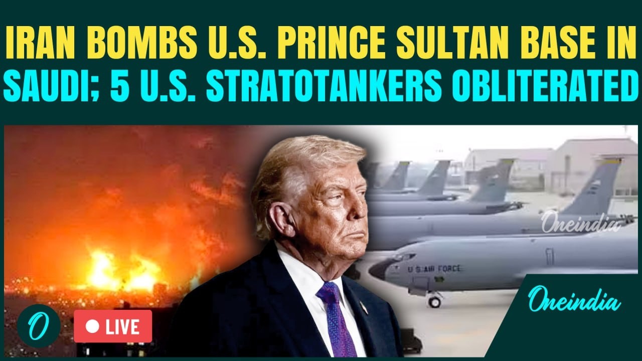 Iran BOMBS US Base in Saudi LIVE | Iran POUNDS Prince Sultan Base; 5 US Refueling Jets DESTROYED