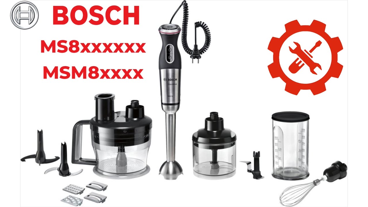 How to Repair Broken Hand Blender - Bosch MSM88190/01 - 10016147