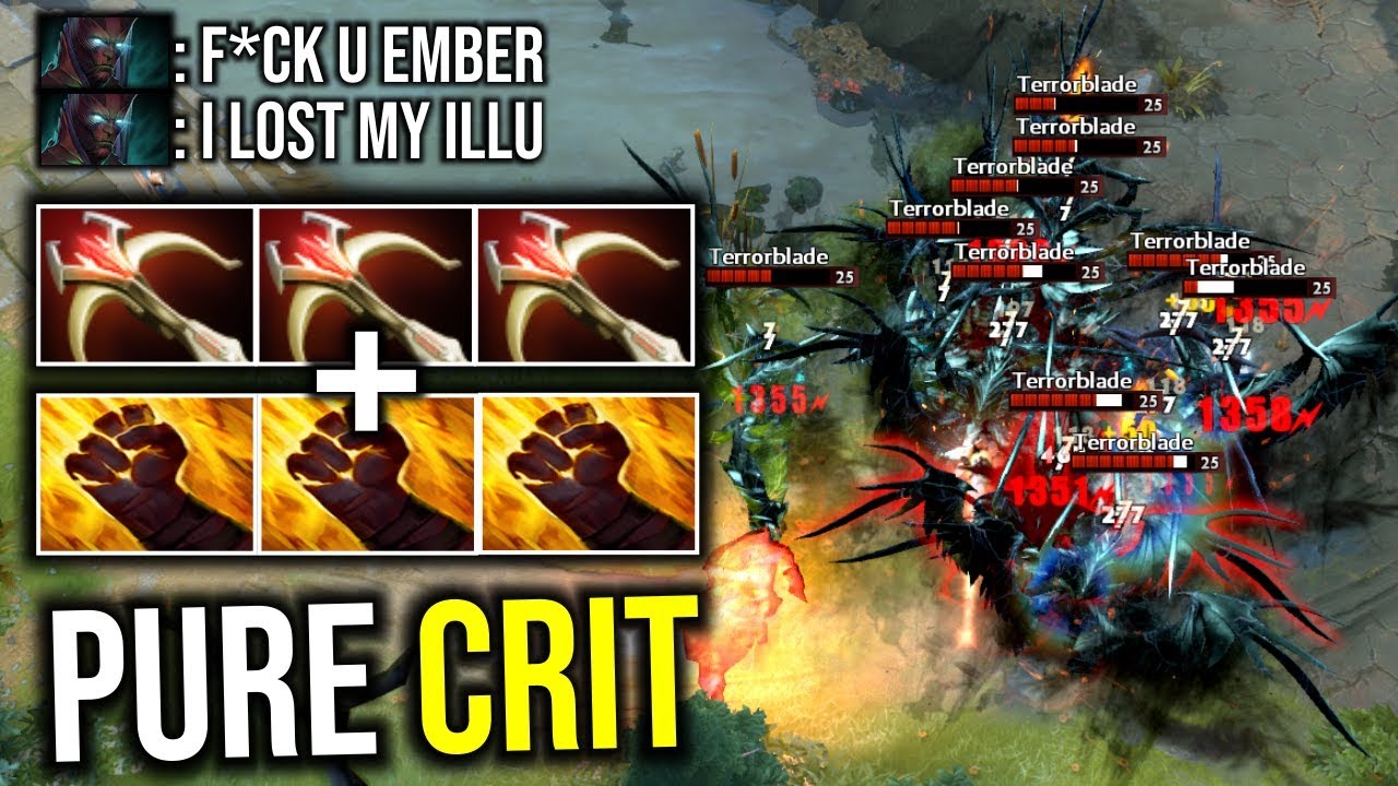 PURE CRITICAL..!! 3x Daedalus Ember Spirit Delete Terrorblade Illution 7.21c | Dota 2