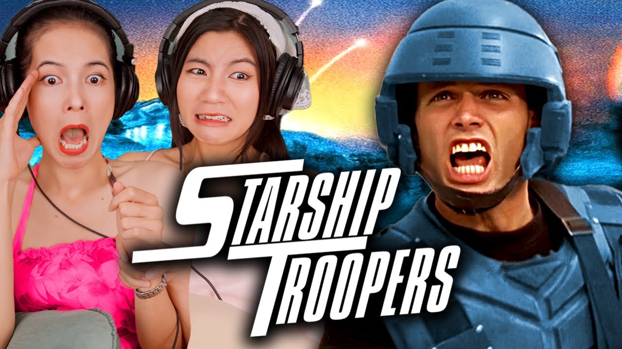 Foreign Girls React | Starship Troopers | First Time Watch