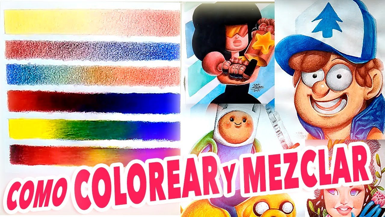 Aprende Como Colorear y Mezclar Colores para tus Dibujos