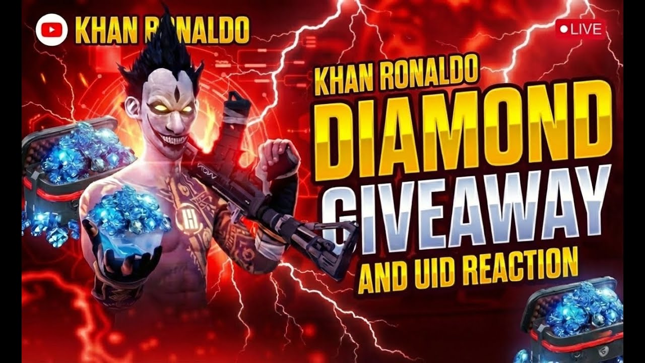 🔥 KHAN RONALDO Free Fire Live UID REACTION🔥#shorts #freefire #live #shortslive