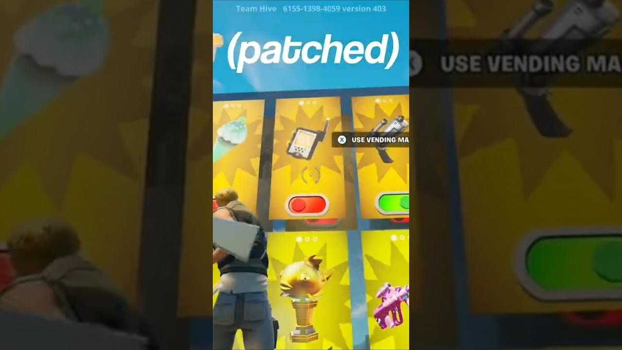 The aimbot remote is patched in 1v1 With Every Gun! #1v1 #fortnite #secret