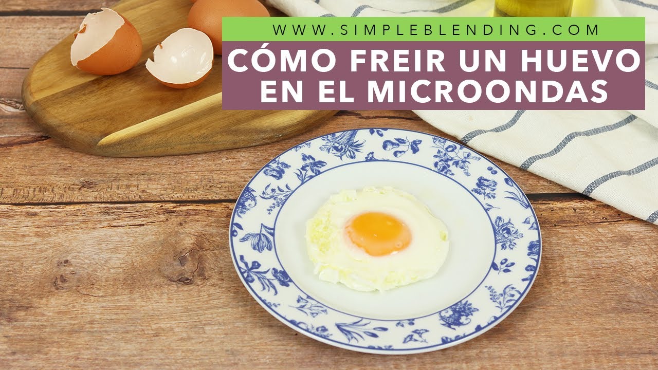 CÓMO FREIR UN HUEVO EN EL MICROONDAS | Freír un huevo fácilmente |  Huevo frito en el microondas