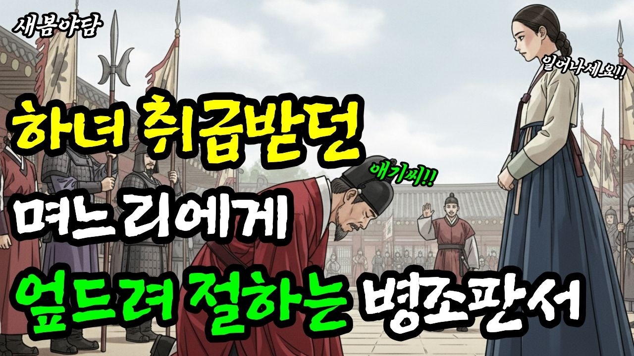 시어머니한테 하녀 취급받는 며느리 앞에 큰절하는 병조판서ㅣ 야담·민담·전설·설화·옛날이야기