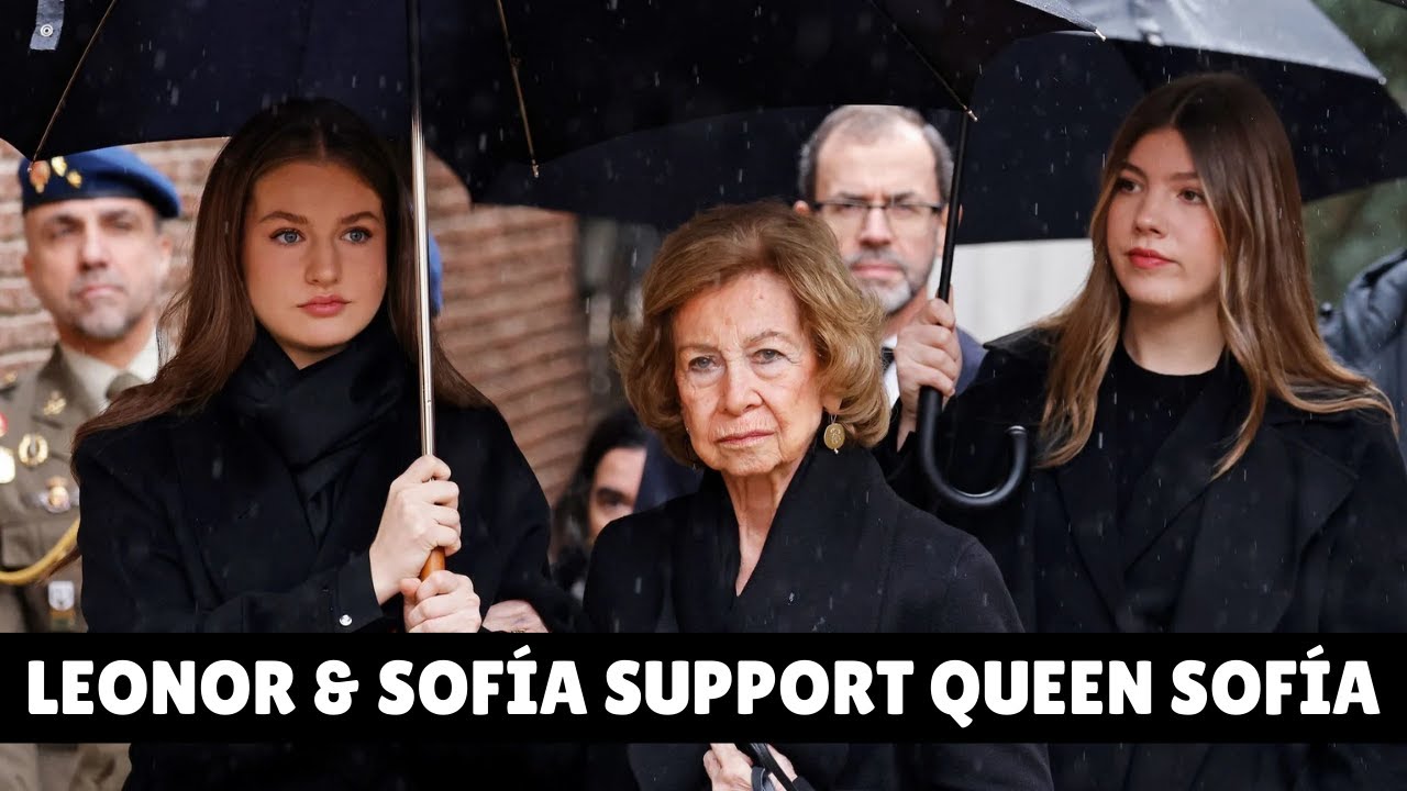 Princess Leonor & Infanta Sofia Support Queen Sofia at Princess Irene’s Memorial