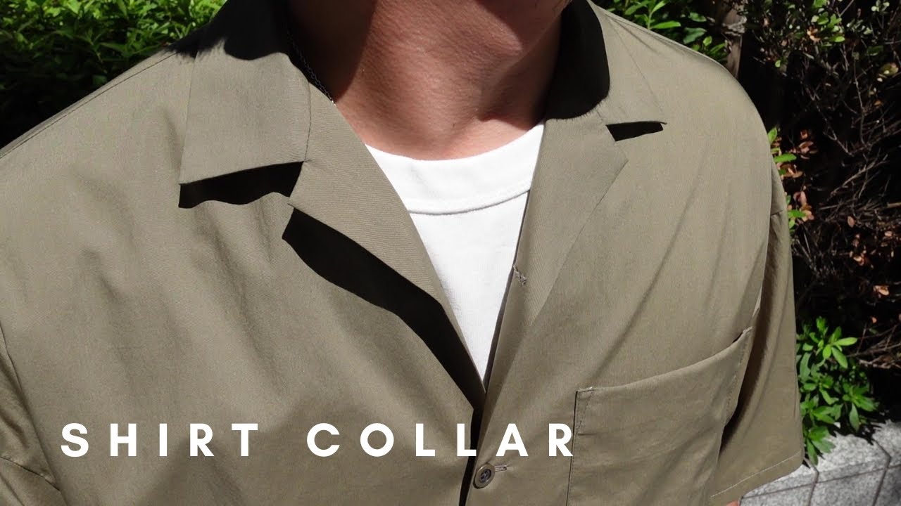 How to sew a Notched-Collar on an Oversized Short Sleeve Shirt for Men