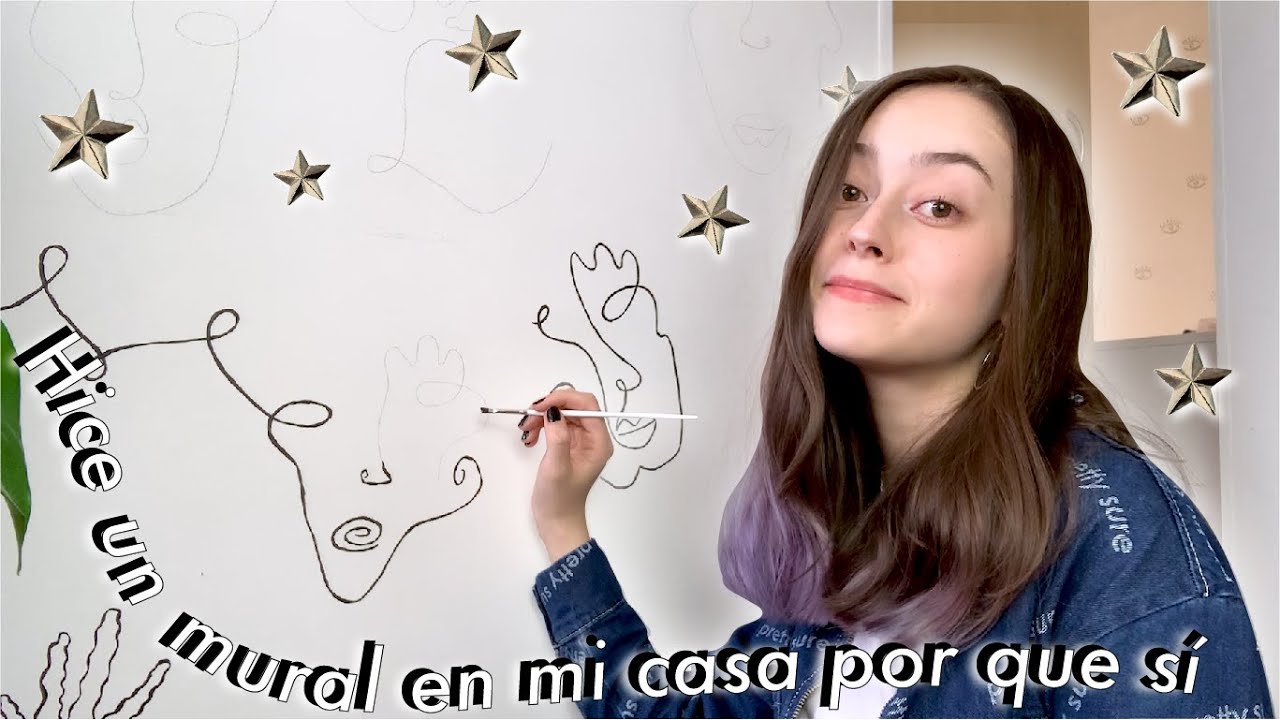 Hice un mural en mi casa porque sí jaja
