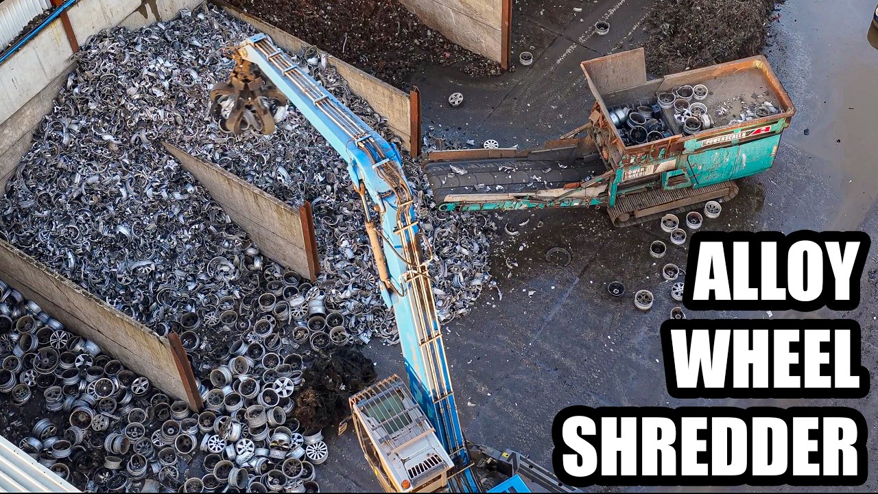 Alloy Wheel Shredding, JAGUAR Destruction & HUGE PILE of SCRAP CARS