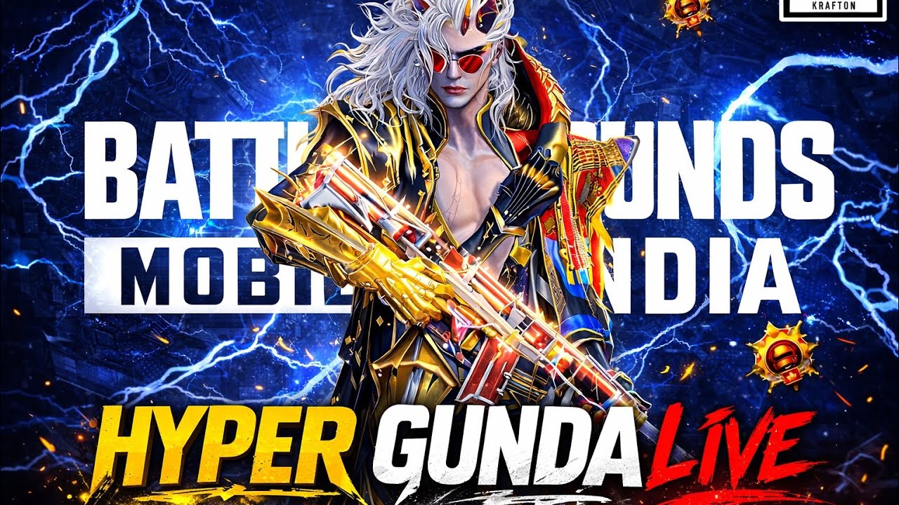 HYPER GUNDA LIVE AAJ HOGA FULL NIGHT STREAM TARGET ACE 30 RANK PUSH GAMEPLAY #bgmi #pubgmobile #live