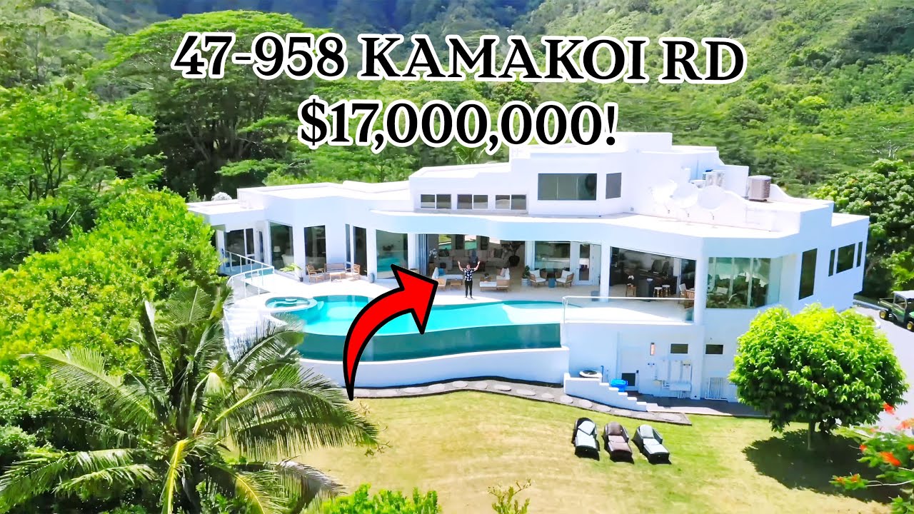 Million Dollar Listing Hawaii Home Tour of 47-958 Kamakoi Rd in Kaneohe for $17M