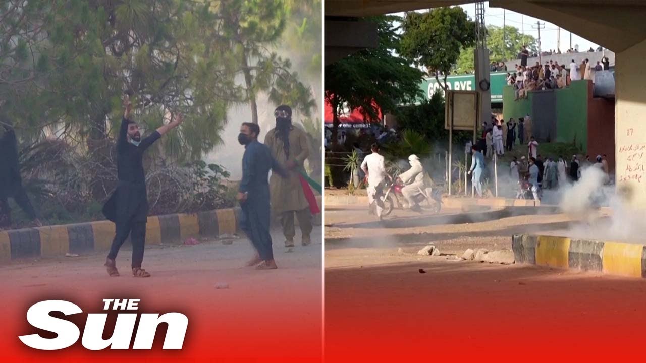 Protestors storm streets in Pakistan after arrest of former PM Imran Khan