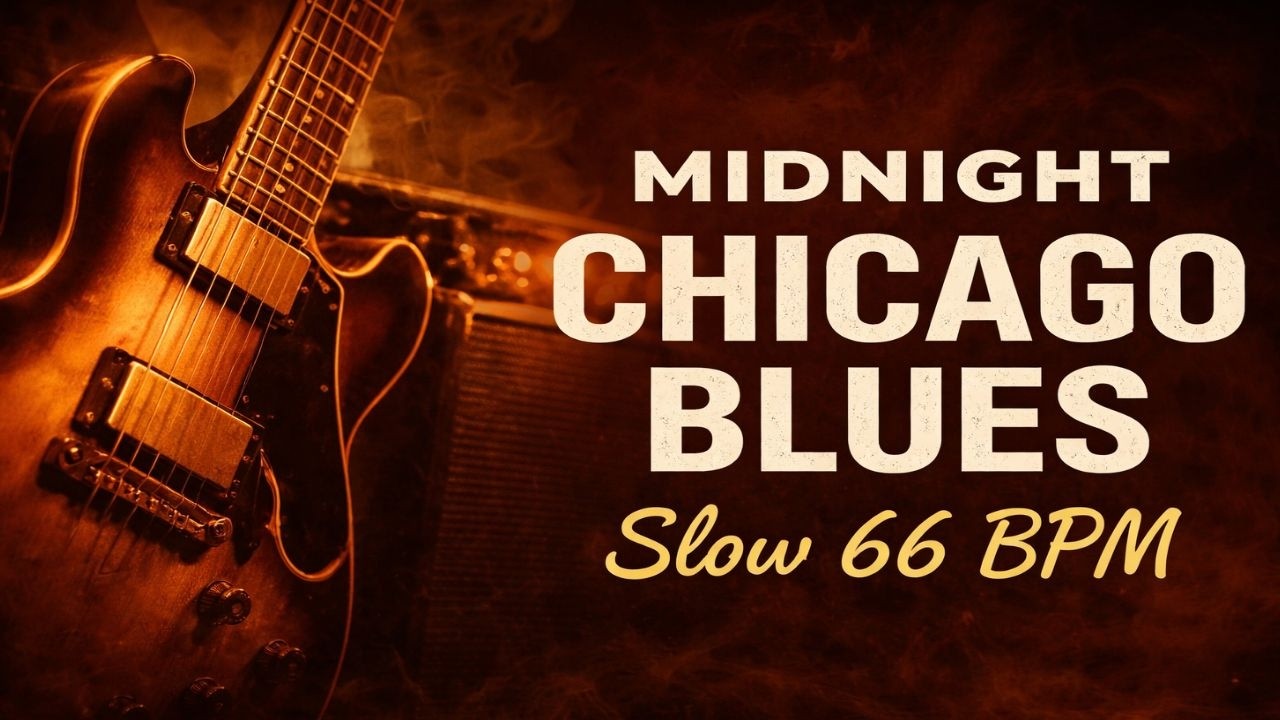 Chicago Blues | Heavy Shuffle (Slow 66 BPM Blues)