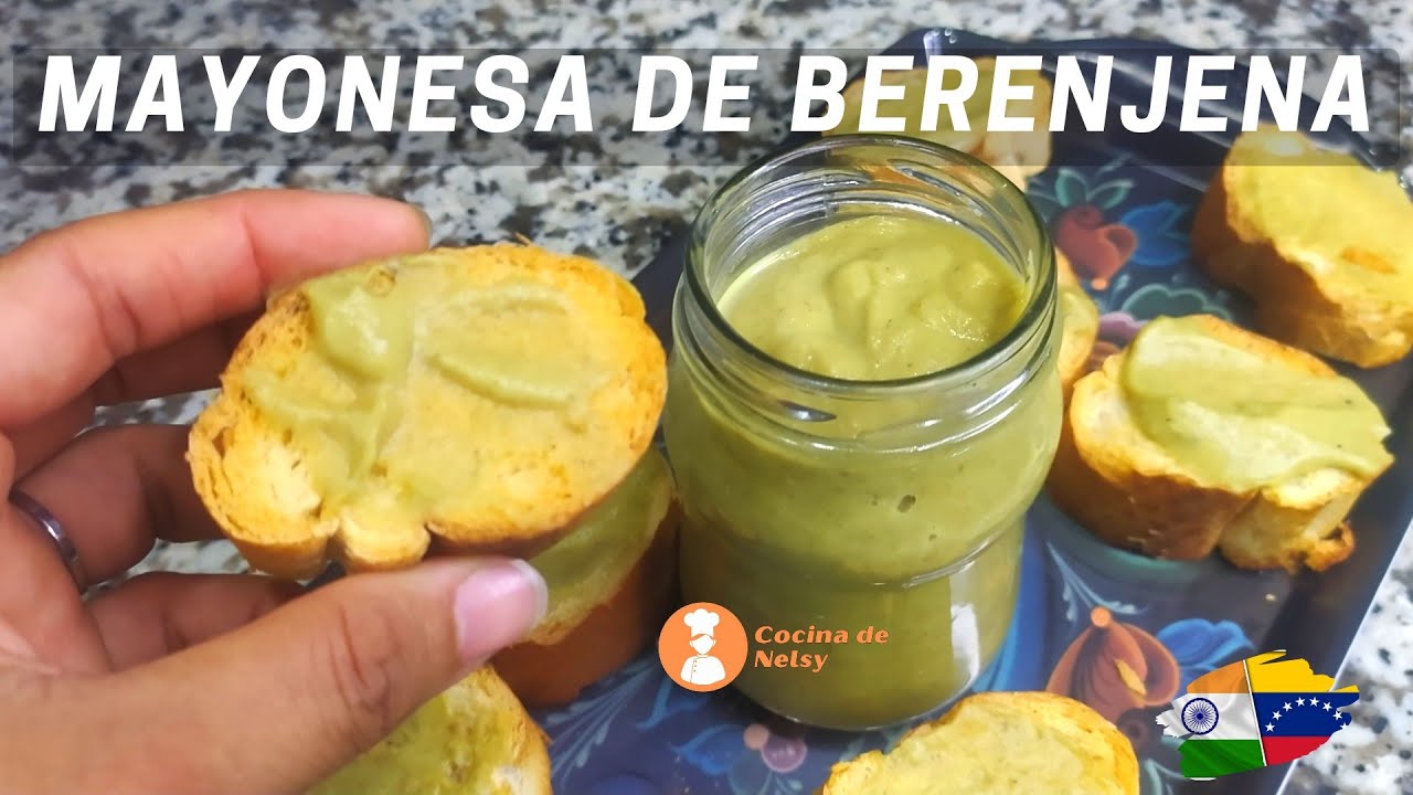 Deliciosa Mayonesa de Berenjena 💥 Crema de berenjena con 4 Ingredientes ❣️receta vegana