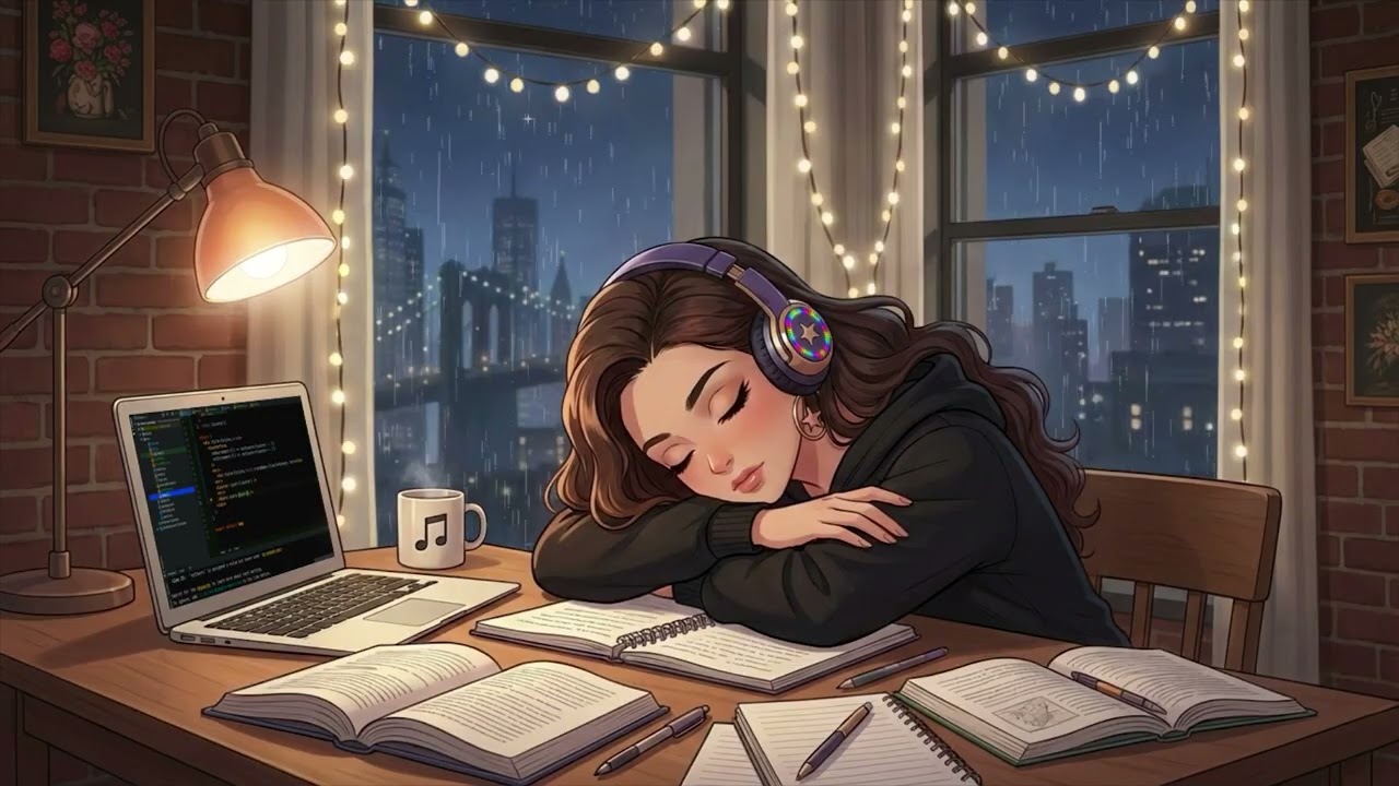 Rainy Night Study Lofi Hip Hop – Chill Beats for Focus & Relax