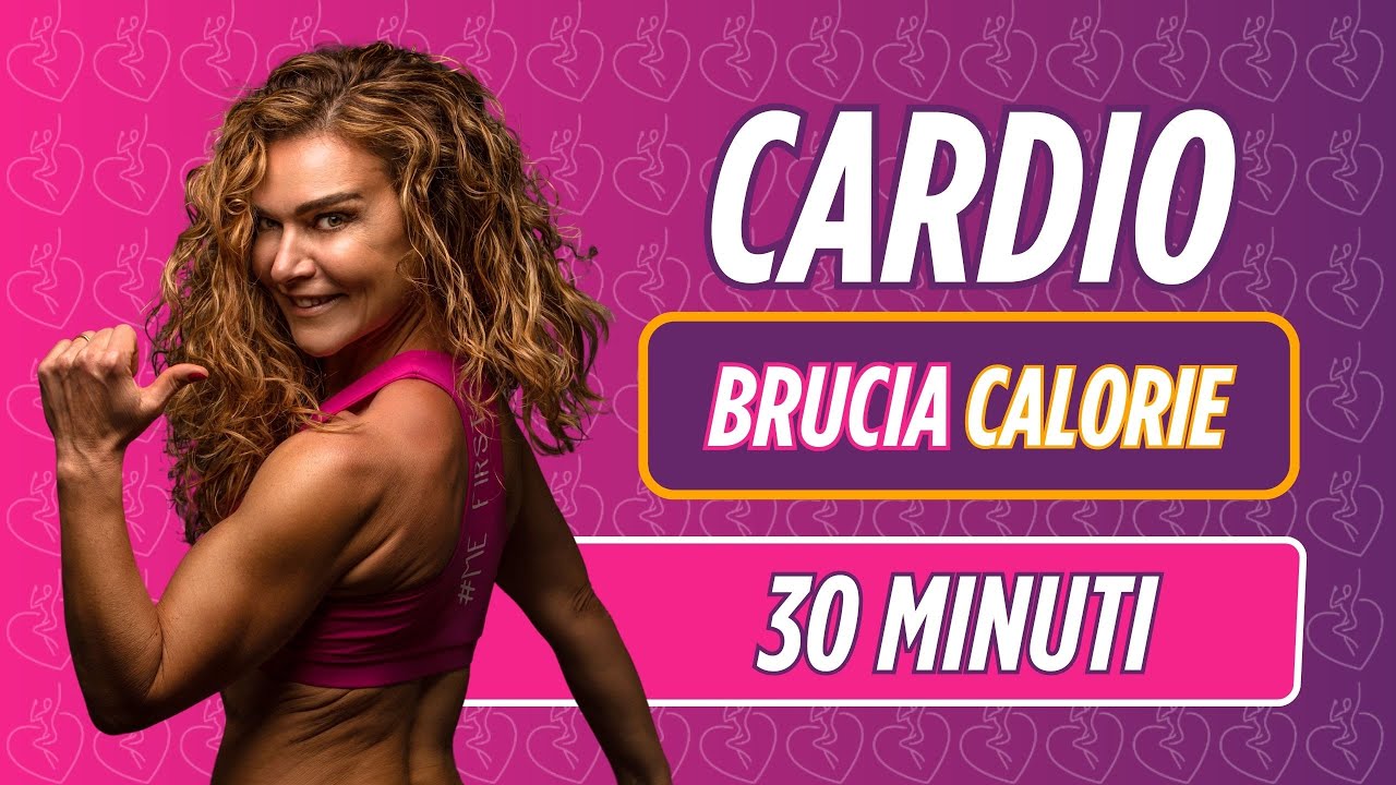 Allenamento a casa donna: cardio brucia calorie 30 min 🔥 #allenamentoacasa