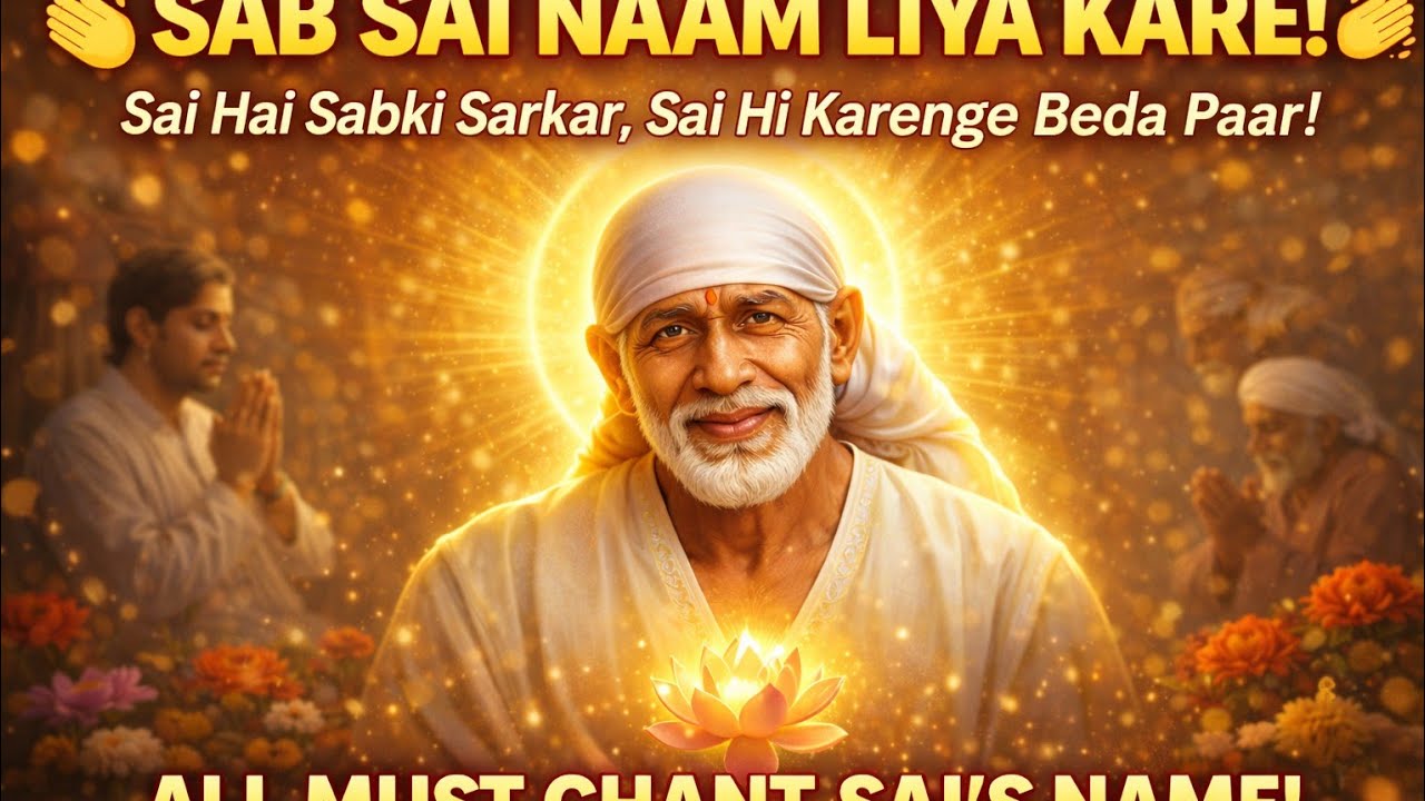 🕉️ जिसको साईं ने किया मालामाल | 🙏 Sai Naam Lete Raho | 🌼 Sai Baba Bhajan