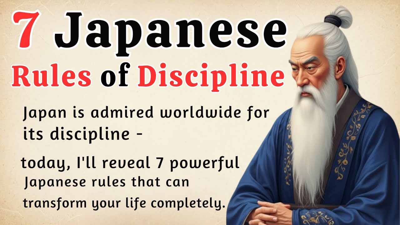 7 Japanese Rules of Discipline || Learn English Through Motivational Lesson🔥| Improve Your English✅️