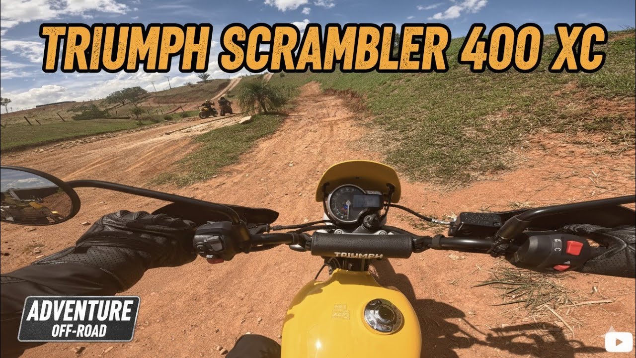  ​Scrambler 400 X: O teste real.​Asfalto vs. Terra: Qual o limite?