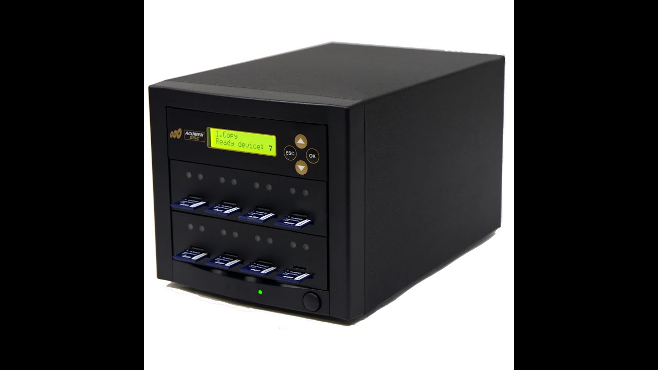 Tutorial on operations of using Secure Digital (SD) & MicroSD Duplicator Tower (Acumen Disc edition)