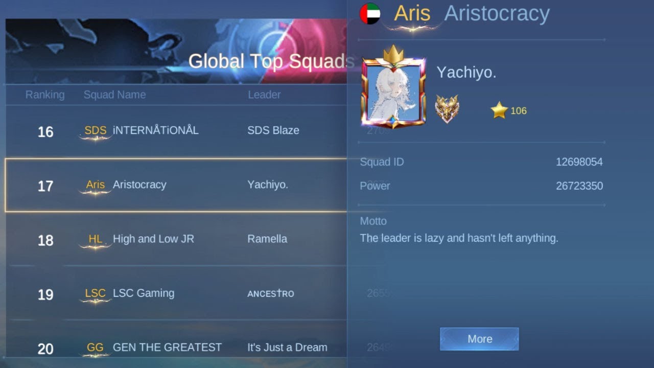 Pushing Global 17 Squad | MLBB|