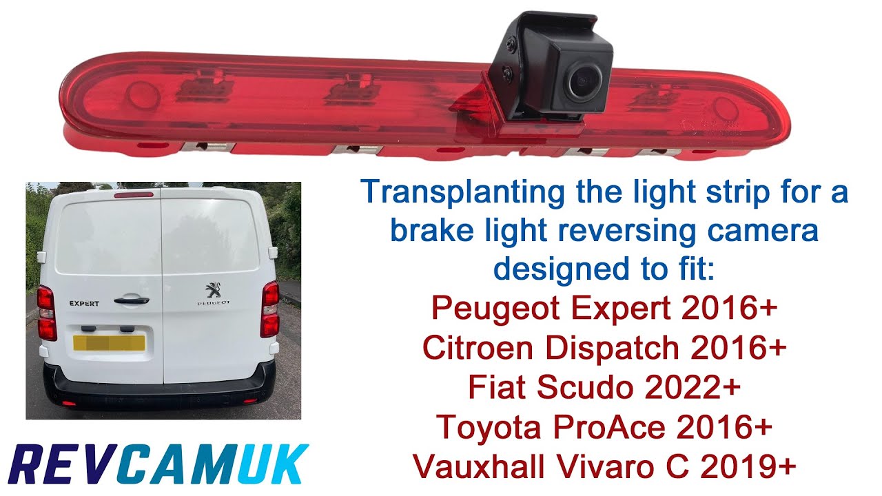 Instructions for transferring the light strip to our brake light reversing camera