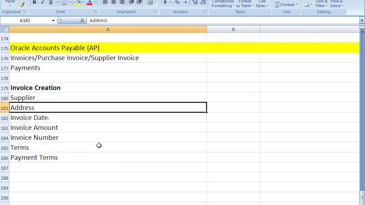 Oracle Financials Training | AP Overview